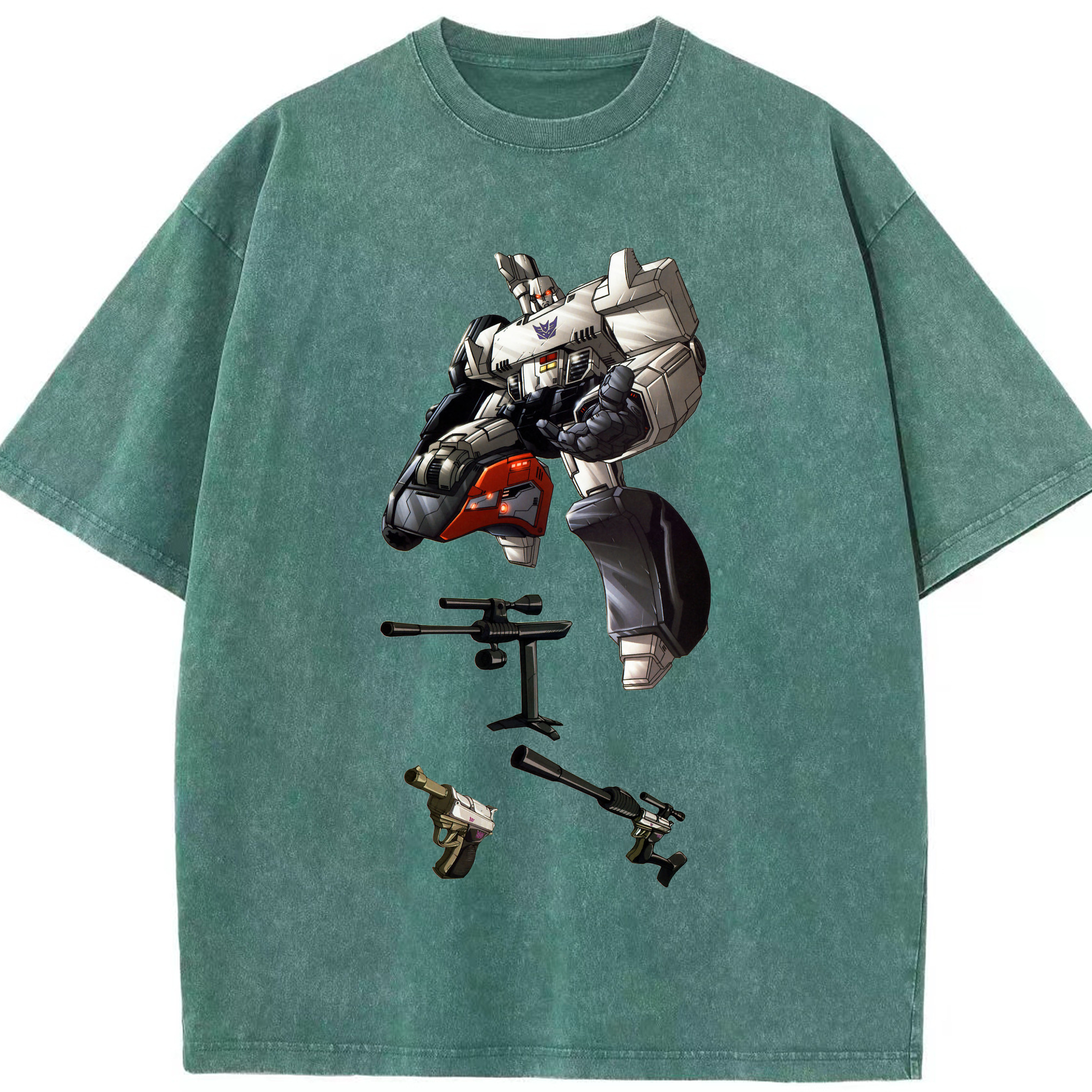 （画像用）  綿100% ヴィンテージ風 半袖Tシャツ（フロントプリント）